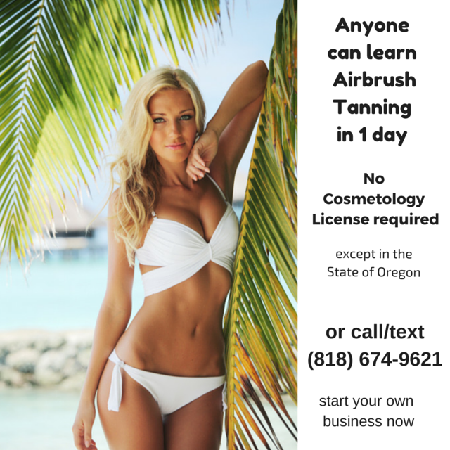 Anyone can learn Airbrush Tanning in 1